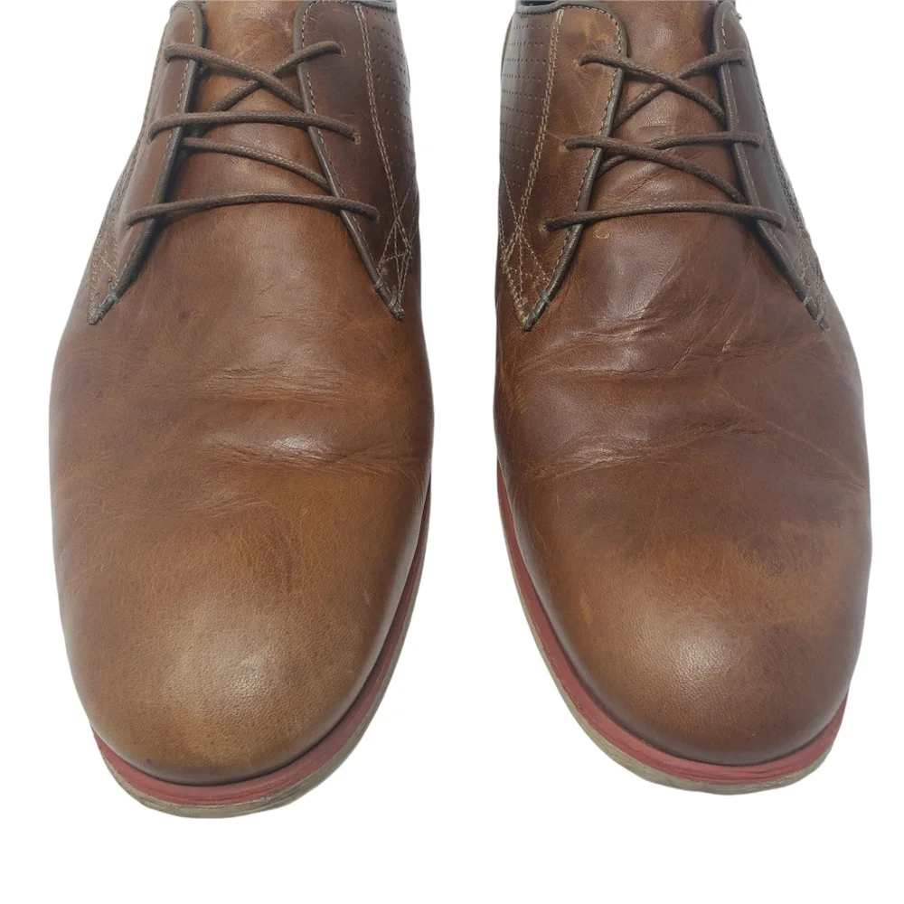 Steve Madden Tan Leather Shoes Size 13 Lace‎ Up St Annes